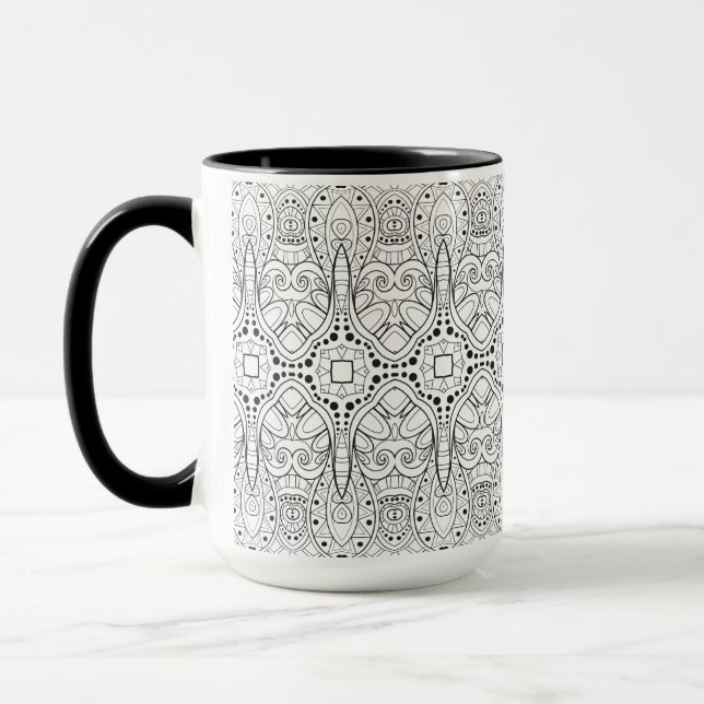 Mug Conception tribale de Zendoodle (Gauche)