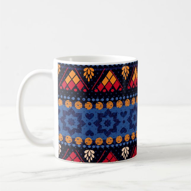 Mug Conception Tribale : Motif multifonctionnel sans f (Gauche)