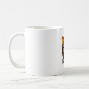 Mug Conception vectorielle de chat gravé vintage avec
