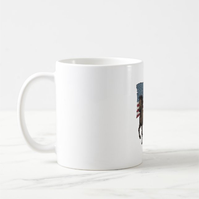 Mug Conception vectorielle de chevaux de course patrio (Gauche)