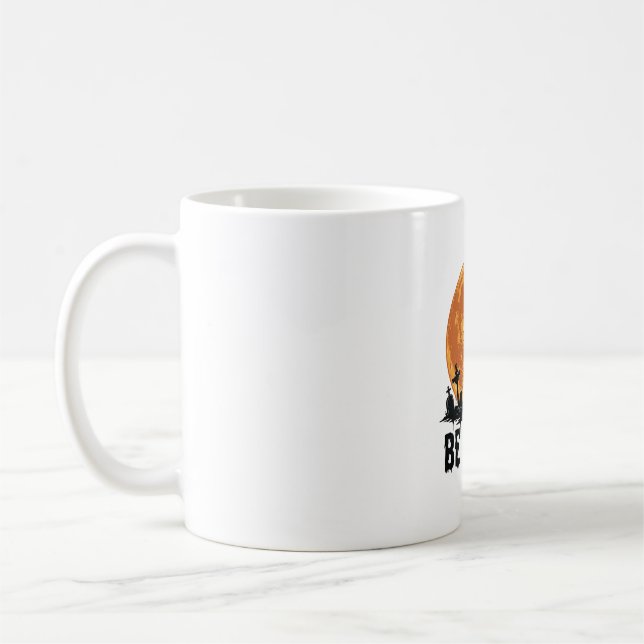 Mug Conception vectorielle de cimetière d'Halloween vi (Gauche)