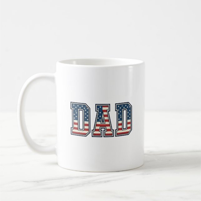 Mug Conception vectorielle de lettrage de drapeau de p (Gauche)