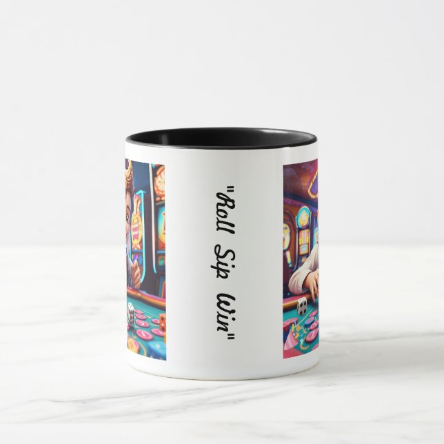 Mug "Conception Vintage de Jeu de dés" (Centre)