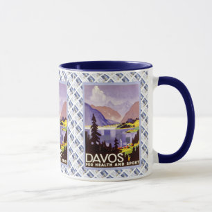 Mug Conception vintage de Suisse, Davos