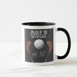 Mug Conception vintage de tableau de golf