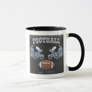 Mug Conception vintage du tableau de bord de football