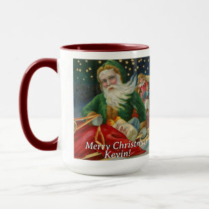 Mug Conception Vintage personnalisée Le Père Noël livr