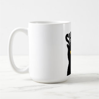 Mug Conception Yeux de Chat Noir Mystérieux