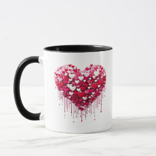 Mug Conceptions de cœur de la Saint-Valentin Peinture