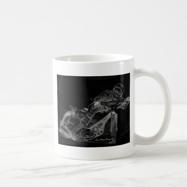 Mug conceptions de dièse. bikeonblack de speed-way (Droite)