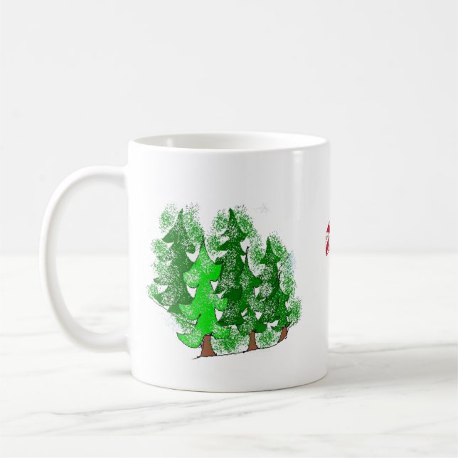 Mug Conceptions de Noël Vacances  (Gauche)