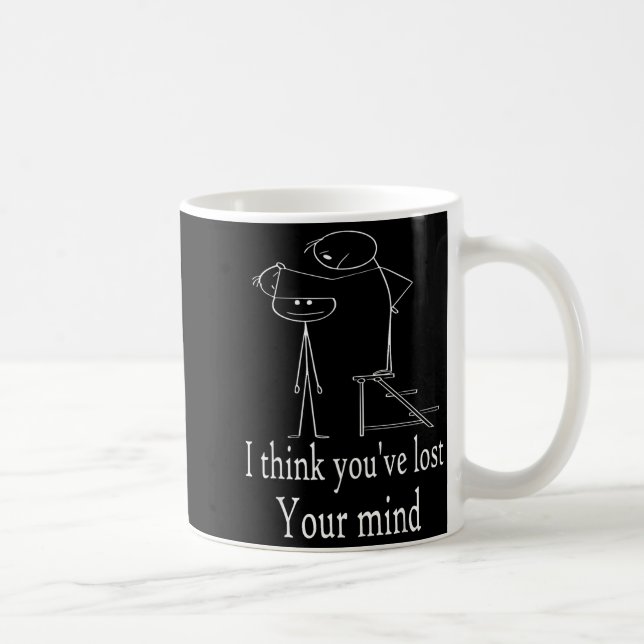 Mug Conceptions d'homme bâton sarcastiques drôles, hum (Droite)