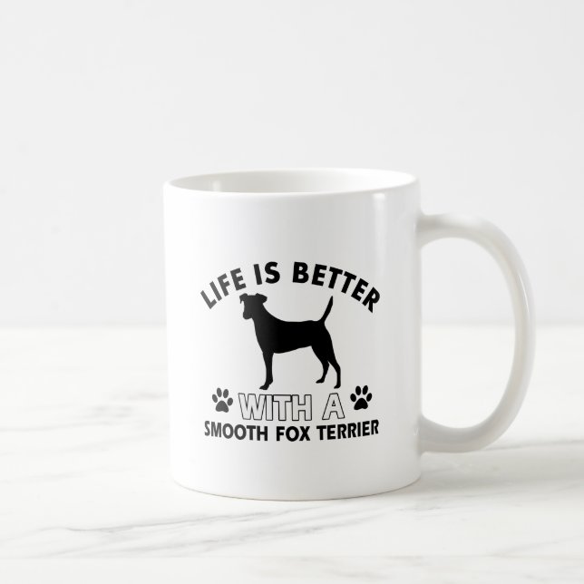 Mug Conceptions douces de race de chien de Fox Terrier (Droite)