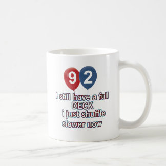 Mug conceptions drôles d'anniversaire de 92 ans