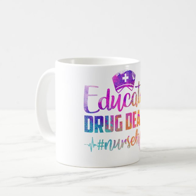 Mug Concessionnaire de médicaments instruits Infirmièr (Devant gauche)