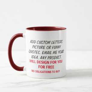 Mug Concevez en fonction du client pour libre,