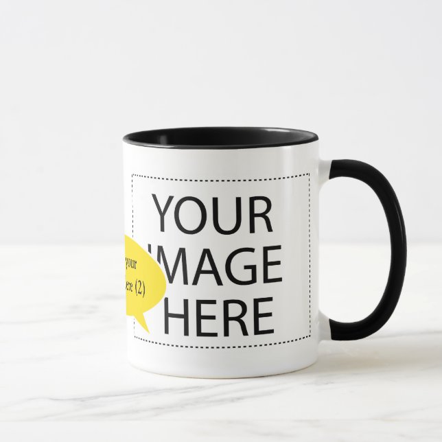 Mug Concevez vos propres bulles vocales de café person (Droite)