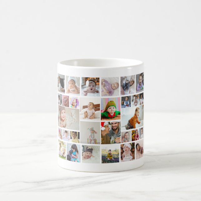 Mug Concevez votre propre affiche de collage photo 30 (Centre)