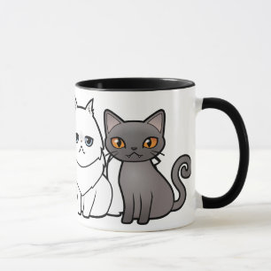 Mug Concevez votre propre chat de bande dessinée