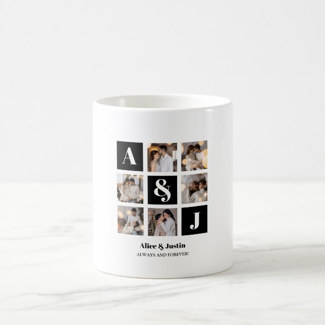 Mug Concevez Votre Propre Collage de 6 Photos (Centre)