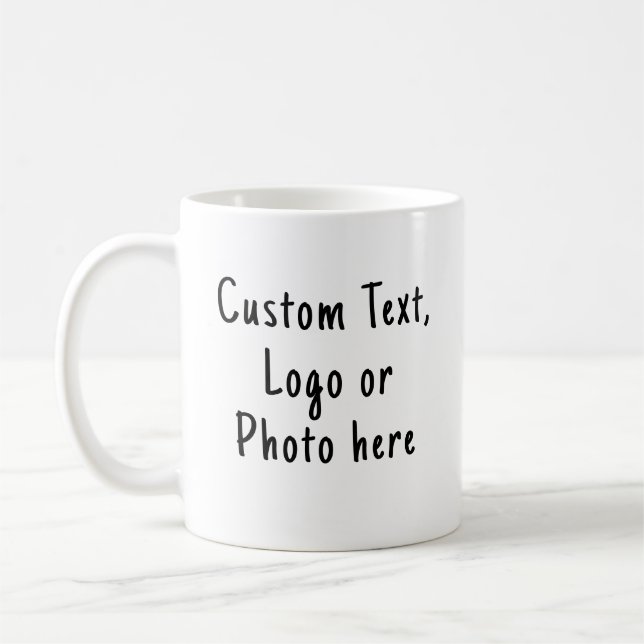 Mug Concevez votre propre Mug, café texte personnalisé (Gauche)