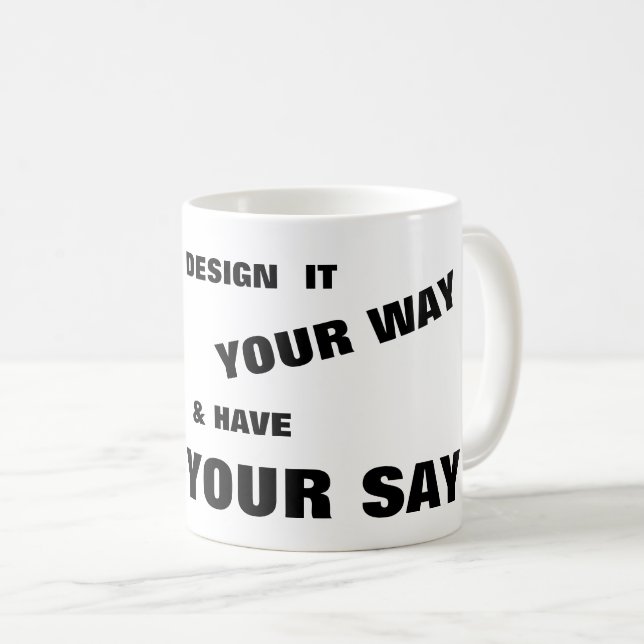 Mug Concevez votre propre Musique (Devant droit)