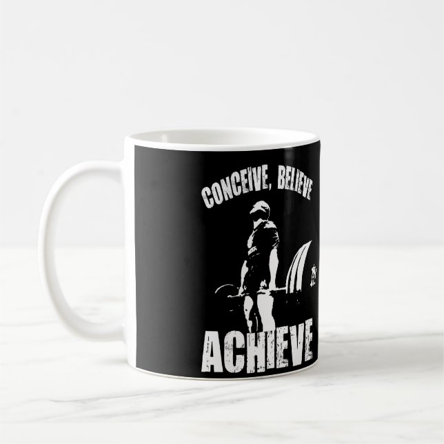 Mug Concevoir, Croire, Atteindre - Exercice Motivation (Gauche)