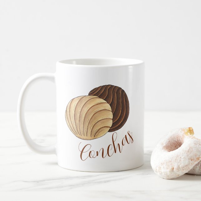 Mug Conchas Pan mexicain Dulce Sweet Bread Panadería (Avec donut)