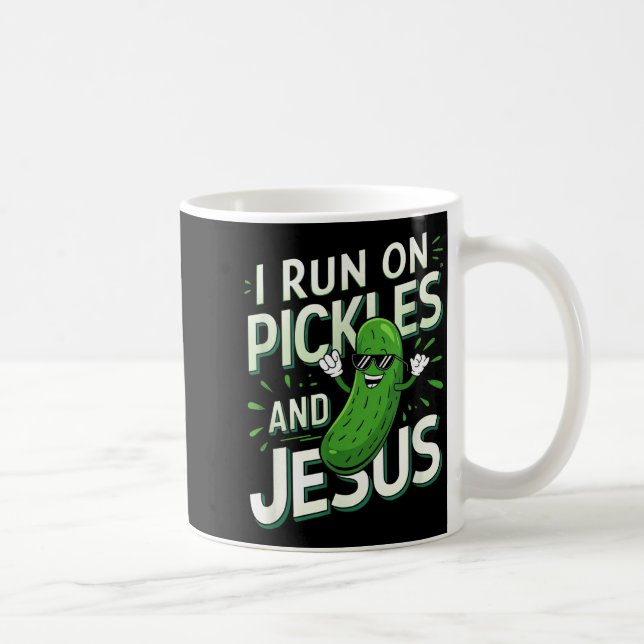 Mug Concombre Pickle Drôle Je Cour Sur Les Pickles Et  (Droite)