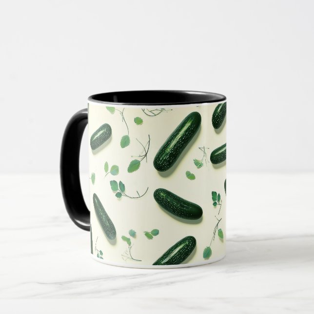 Mug Concombre végétarien vert Cool frais (Devant gauche)