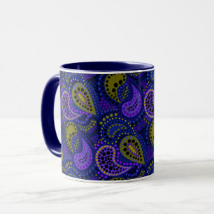 Mug Concombres turcs motif abstrait à pois