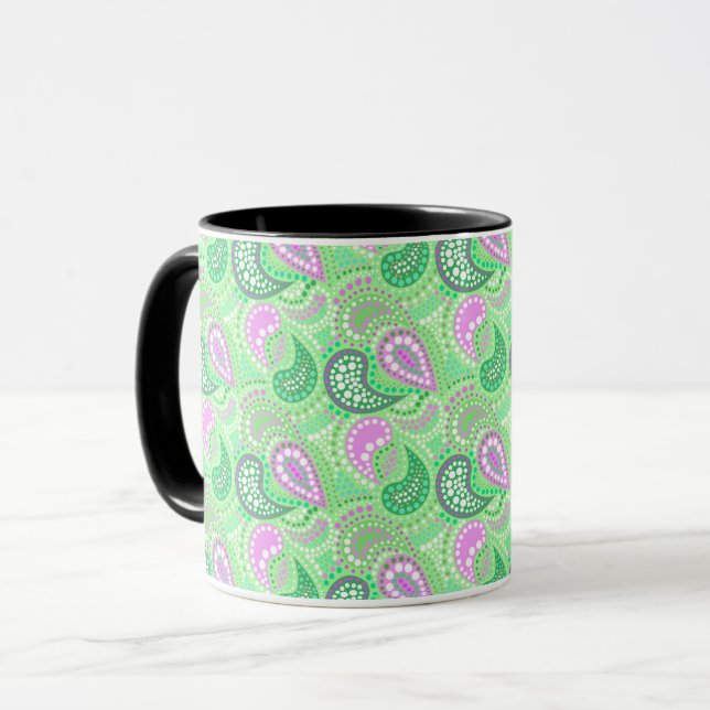 Mug Concombres turcs motif abstrait à pois  (Devant gauche)