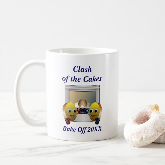 Mug Concours de cuisson au gâteau Date personnalisée (Avec donut)