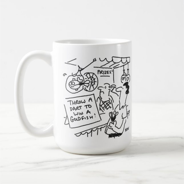 Mug Concours de fléchettes - Gagnez un poisson rouge - (Gauche)