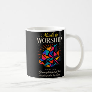 Mug Conçu pour adorer - Foi chrétienne Inspirant 