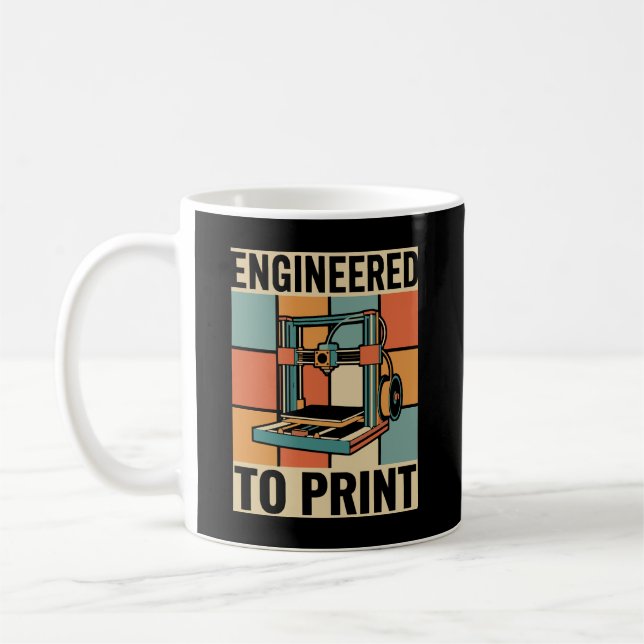 Mug Conçu pour imprimer des graphiques rétro (Gauche)