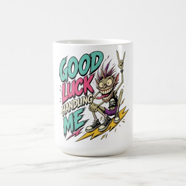 Mug Conçu pour l'Absurdité – Dessin Animé de Monstre D (Centre)