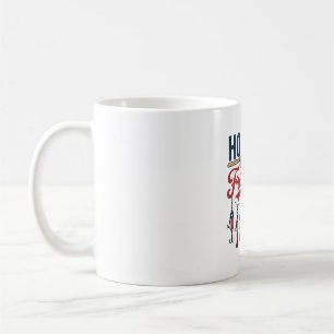 Mug Conçu pour le T-shirt de pêche patriotique accro à