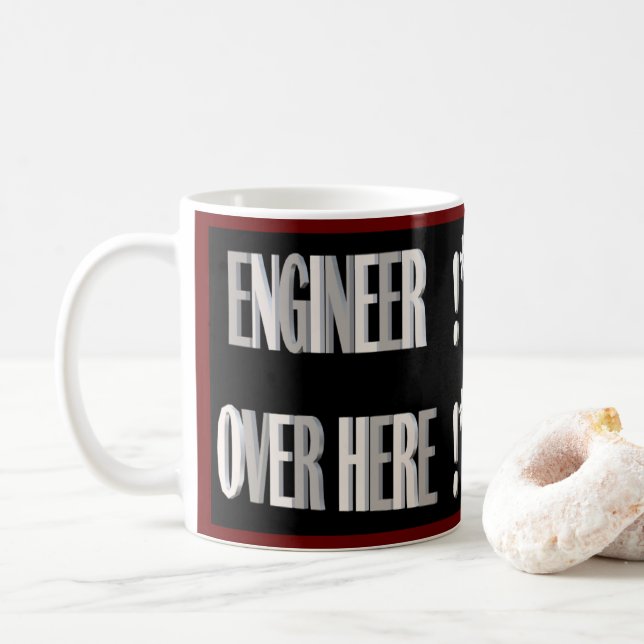 Mug Conçu pour l'ingénieur de la famille (Avec donut)