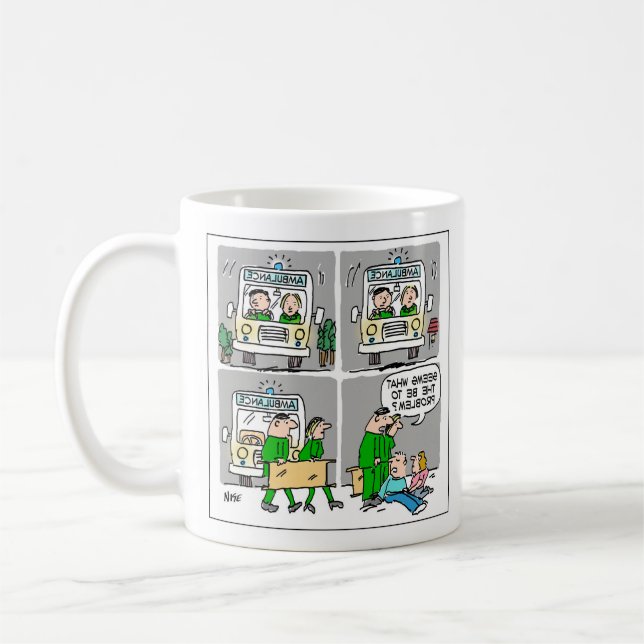 Mug Conducteur d'ambulance ou ambulancier (Gauche)