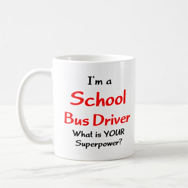 Mug conducteur d'autobus scolaire (Gauche)