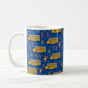 Mug Conducteur d'autobus scolaire Motif de pain d'épic
