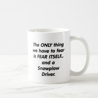 Mug conducteur de chasse-neige de crainte