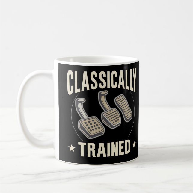 Mug Conducteur de Funny Car Classiquement Formé Humour (Gauche)