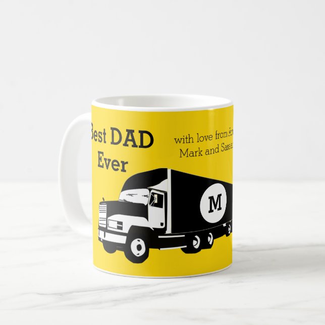 Mug Conducteurs de camions fêtes des pères (Devant gauche)