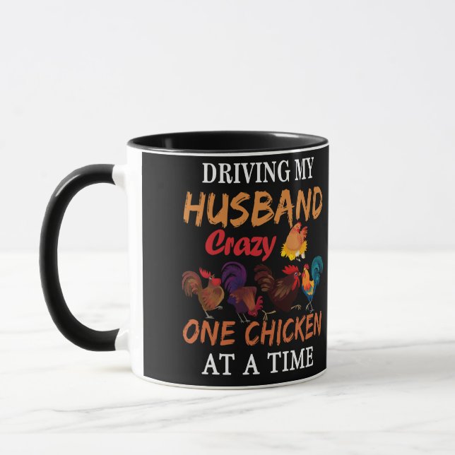 Mug Conduire Mon Mari Fou Un Pouce À La Fois (Gauche)