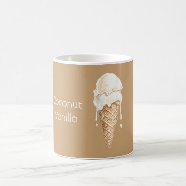 Mug Cône de glace à la vanille et noix de coco (Centre)