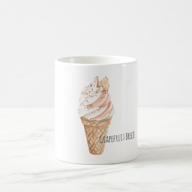 Mug Cône de glace au pamplemousse (Centre)