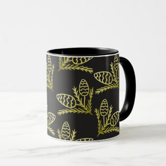 Mug Cône de Pin Moderne Rustique