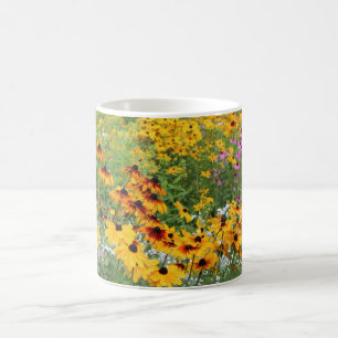 Mug Coneflowers le long d'une voie